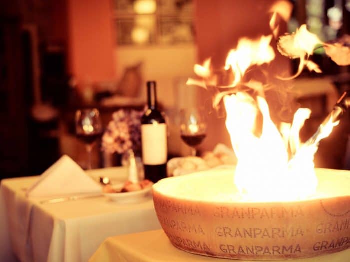 Massa no queijo tipo Grana Padano Granparma